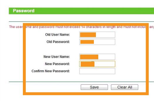 How do I change my 192.168.1.1 password