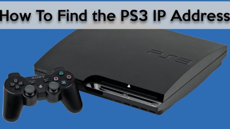 Find the PS3 IP Address