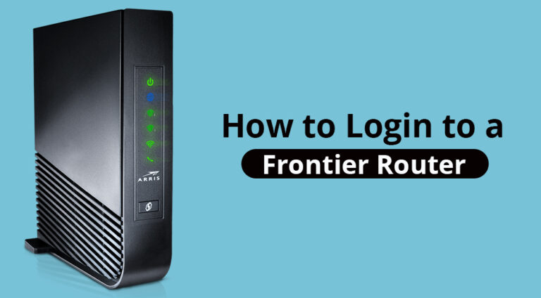 frontier router settings