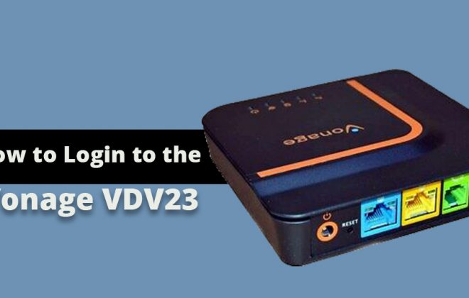 How to Login to the Vonage VDV23