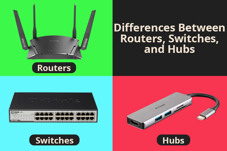 The Differences Between Routers, Switches, and Hubs(Complete Guide)