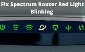 spectrum router red light