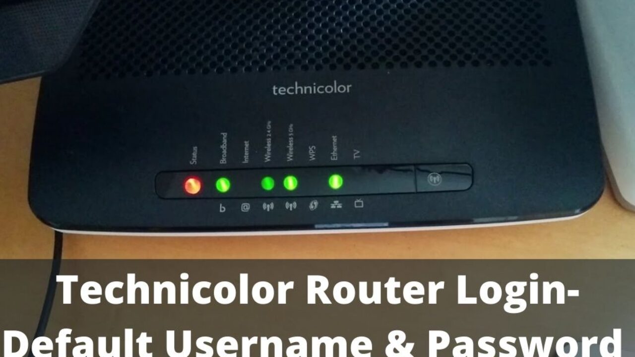 log into technicolor router