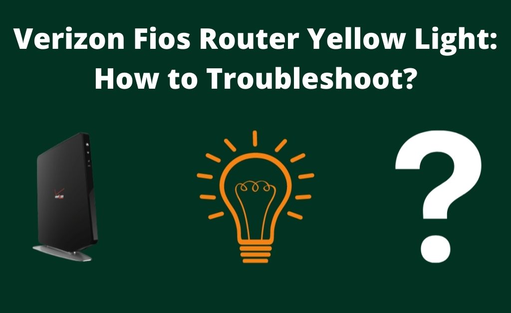 fios router yellow light