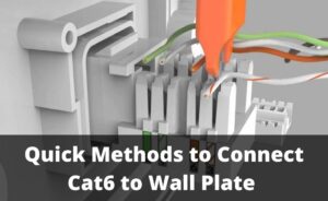 how to connect cat6 to wall plate