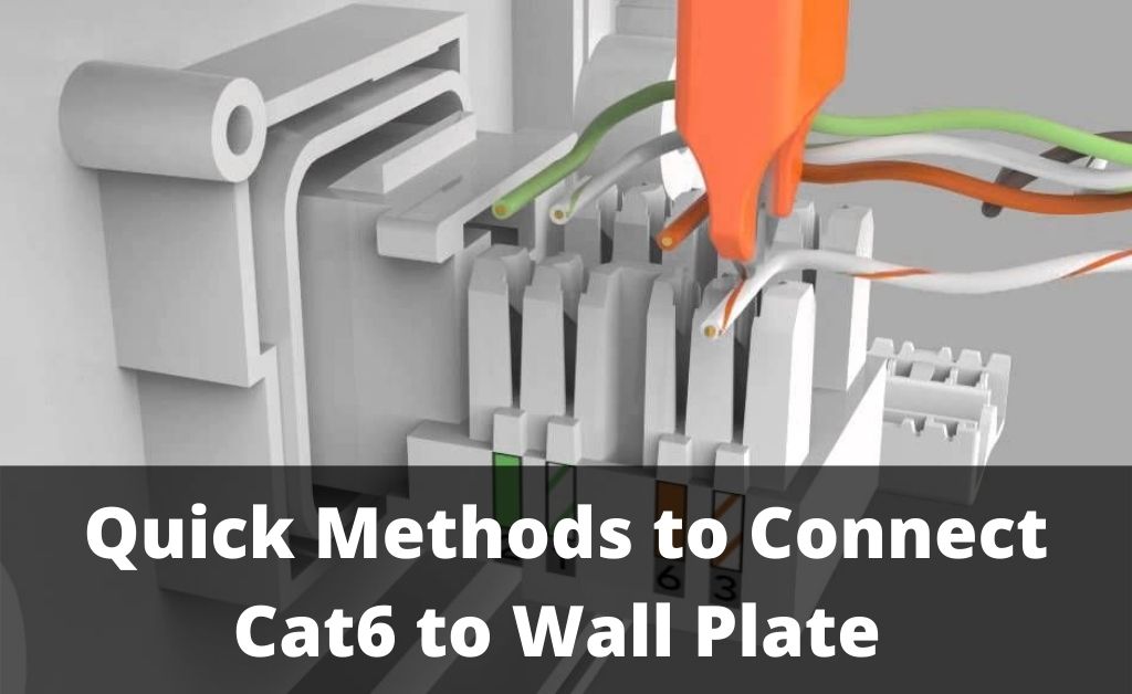 how to connect cat6 to wall plate