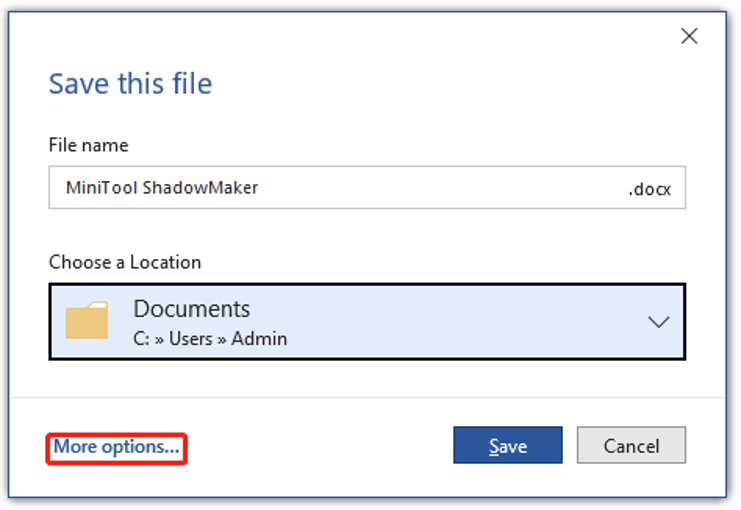 Open File as a New One in Microsoft Word